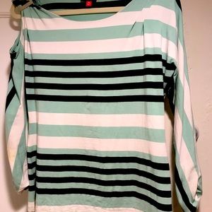 One shoulder cut out top